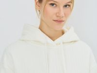 Худи с фактурными косами, Бежевый