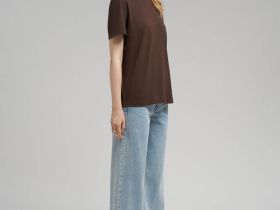 Футболка прямого кроя из джерси