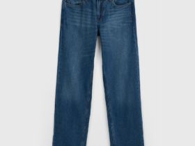 Прямые джинсы, Синий