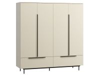 Распашной шкаф Квелен 4-192x200 Светло-бежевый