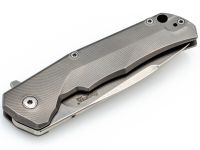 Нож складной LionSteel T.R.E. Bronze Titanium, сталь M390, рукоять титан