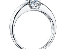 Классическое кольцо из белого золота э4712кц01220883_white