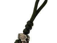 Бусина с темляком Череп Инопланетный, мельхиор