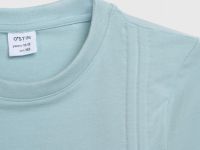 Футболка с драпировкой и завязками для девочек, Зеленый