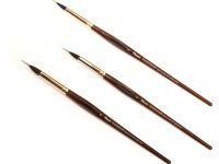 Кисть белка микс/имитация колонка №8 лайнер с резервуаром Pinax "Poseidon 812" короткая ручка