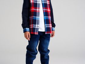 Сорочка текстильная для мальчиков (regular fit)