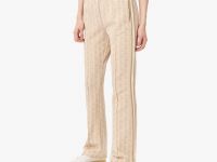 Женские расклешенные спортивные брюки Lacoste с монограммой