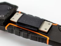 Нож для выживания с огнивом и точилкой Ganzo G8012, черно-оранжевый