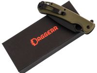 Складной нож Daggerr Arrow Olive DLC, сталь D2, рукоять G10