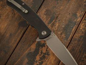 Складной нож CJRB Taiga, сталь D2, Black G10