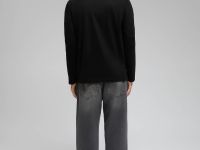 Лонгслив из мерсеризованного хлопка