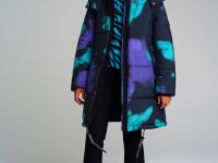 Пальто текстильное с полиуретановым покрытием для девочек