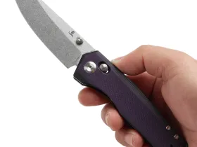 Складной нож Tenable Beaver, сталь NItro-V, рукоять G10, Black/Purple