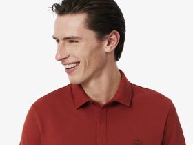 Мужское поло Lacoste PARIS стандартного кроя