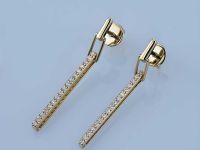 Пусеты из желтого золота э0312пс02203580