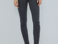 Джинсы Skinny с высокой посадкой, Серый