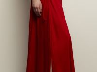 Юбка А-силуэта с поясом на резинке и боковыми разрезами