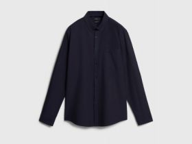 Рубашка из ткани оксфорд, Синий