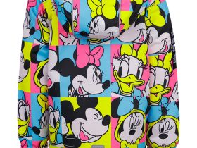 Ветровка  на флисе из мембранной ткани с принтом Disney для девочки