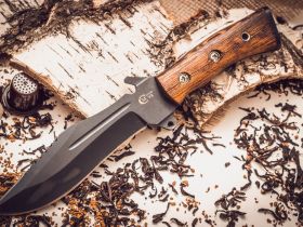 Нож Армейский, сталь У8 с антибликовым покрытием, рукоять венге