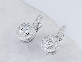 Серьги из белого золота э4712сг08182400