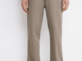 Брюки изо льна, Бежевый
