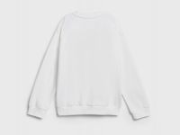 Свитшот с объёмным принтом для девочек, Белый