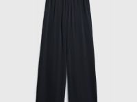 Широкие брюки с эластичным поясом, Черный