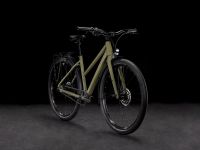 Женский велосипед Cube Hyde Pro FE Trapeze, год 2025, цвет Зеленый-Желтый, ростовка 19