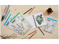 Блокнот на гребне Clairefontaine "Cray'ON" А3 30 л 160 г, мелкозернистый