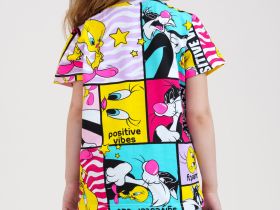 Фуфайка трикотажная для девочек (футболка)