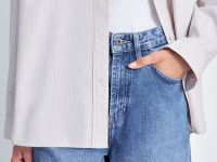 Джинсы wide leg fit женские