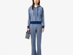 Женская жаккардовая толстовка Lacoste