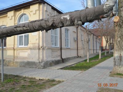 Памятное место, где 25 мая 1918 г. состоялся митинг фронтовиков, на котором был избран первый в Темрюке Совет солдатских депутатов