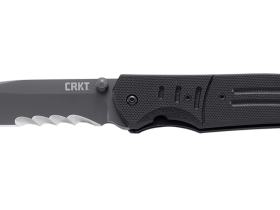 Полуавтоматический складной нож Ignitor T Veff Serrations™, CRKT 6865, сталь 8Cr14MoV Titanium Nitride, рукоять стеклотекстолит G10