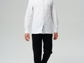 Рубашка трикотажная на кнопках