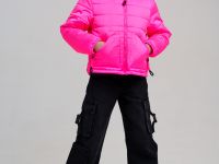 Куртка текстильная с полиуретановым покрытием для девочек