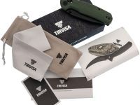 Складной нож Trivisa Hornet-04G, сталь 14C28N, рукоять микарта
