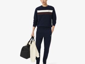 Мужские спортивные брюки Lacoste зауженного кроя