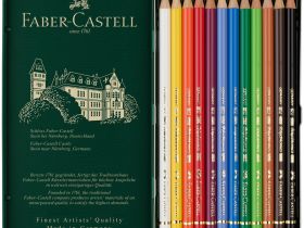 Набор карандашей цветных Faber-castell "Polychromos" 12 шт проф-ные в металле
