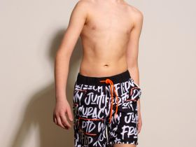 Шорты текстильные плавательные для мальчиков, длинные