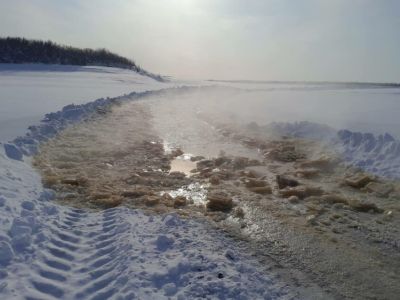 На двух участках дороги «Арктика» закрыли движение для транспорта