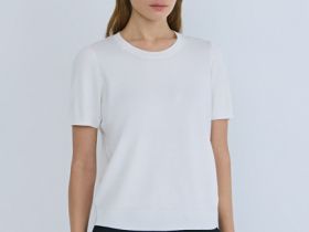 Джемпер с коротким рукавом, Белый