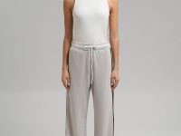 Брюки свободного кроя из футера