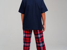 Комплект для мальчиков: брюки текстильные, фуфайка трикотажная (футболка)