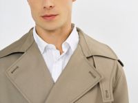 Удлинённый тренч с поясом O'STIN x Яндекс Книги, Бежевый