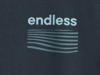 Футболка с морским принтом на спине, Голубой