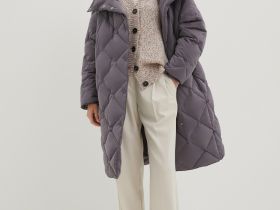 Пальто утепленное с утиным пухом