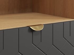 Стеллаж Теджонс 93x205 Деко Графитовый