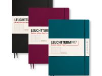 Записная книжка в точку Leuchtturm Master Slim А4+ 123 стр., твердая обложка черная